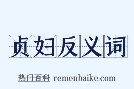 贞妇反义词是什么意思的图片